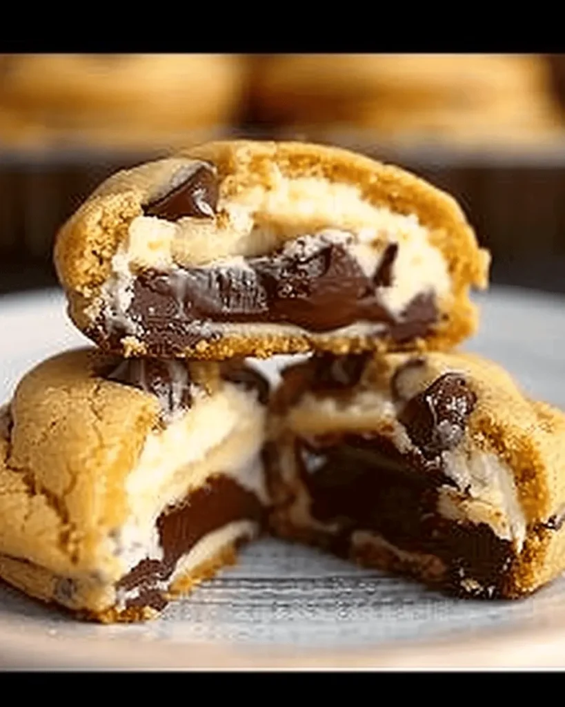 Cheesecake Stuffed Chocolate Chip Cookies