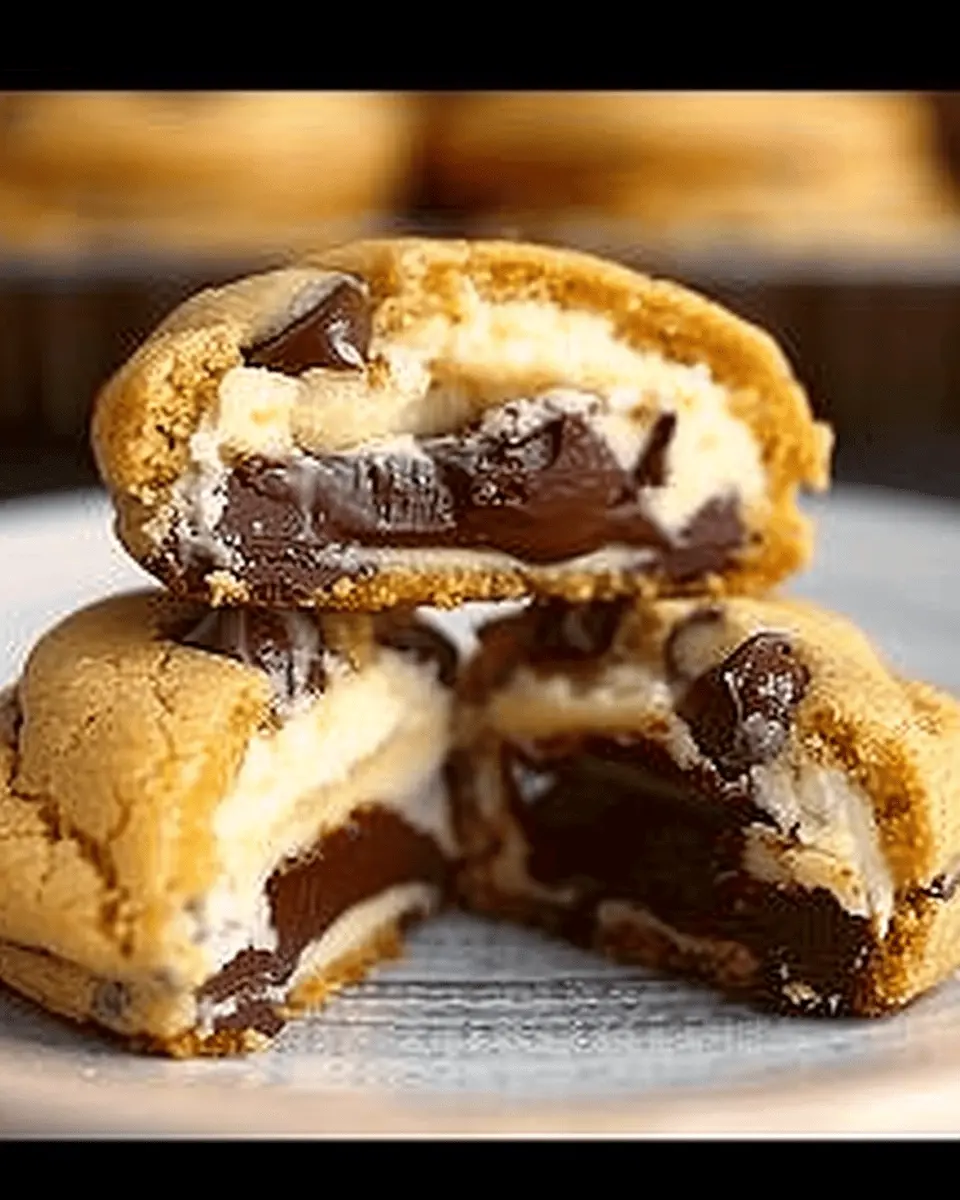 Cheesecake Stuffed Chocolate Chip Cookies
