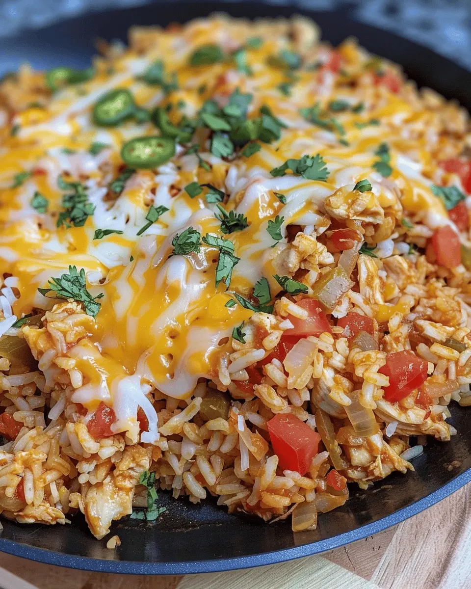 Cheesy Chicken Taco Rice