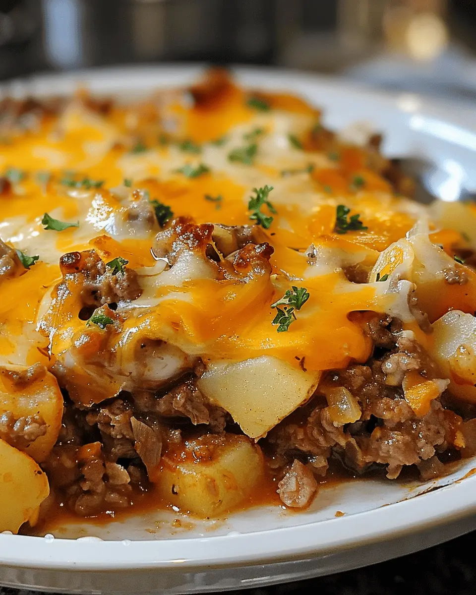 Cowboy Beef & Potato Casserole