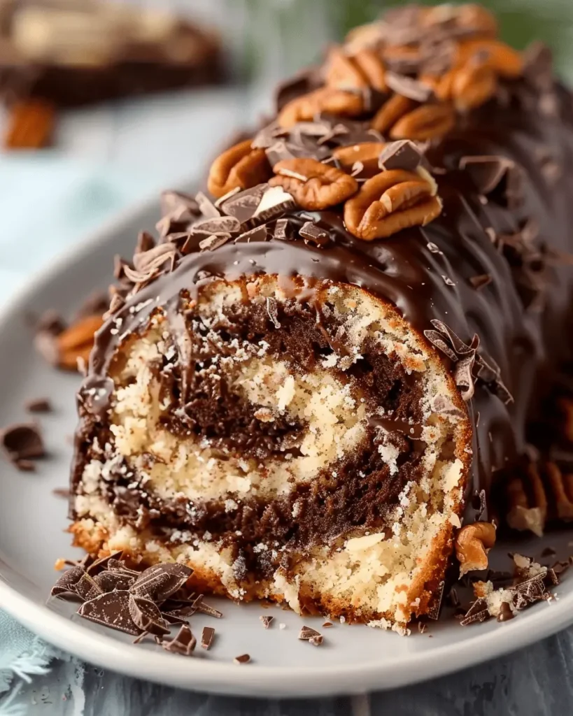 German Chocolate Cake Roll