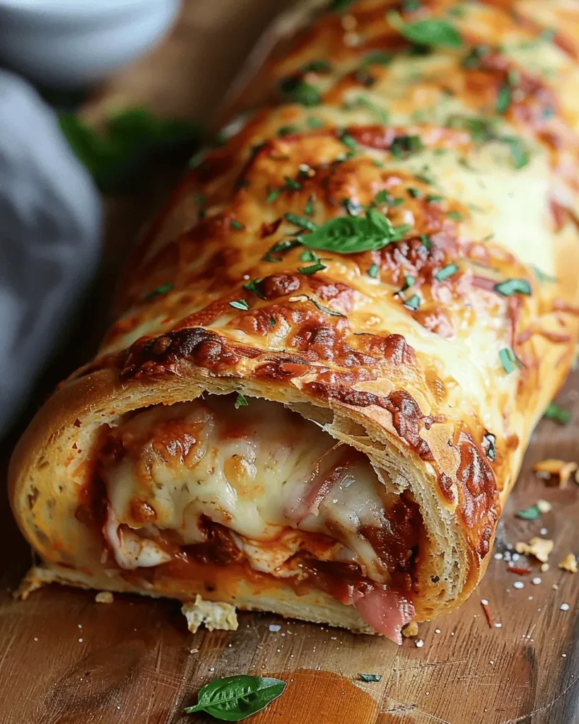 Italian Stromboli Stuffed Bread