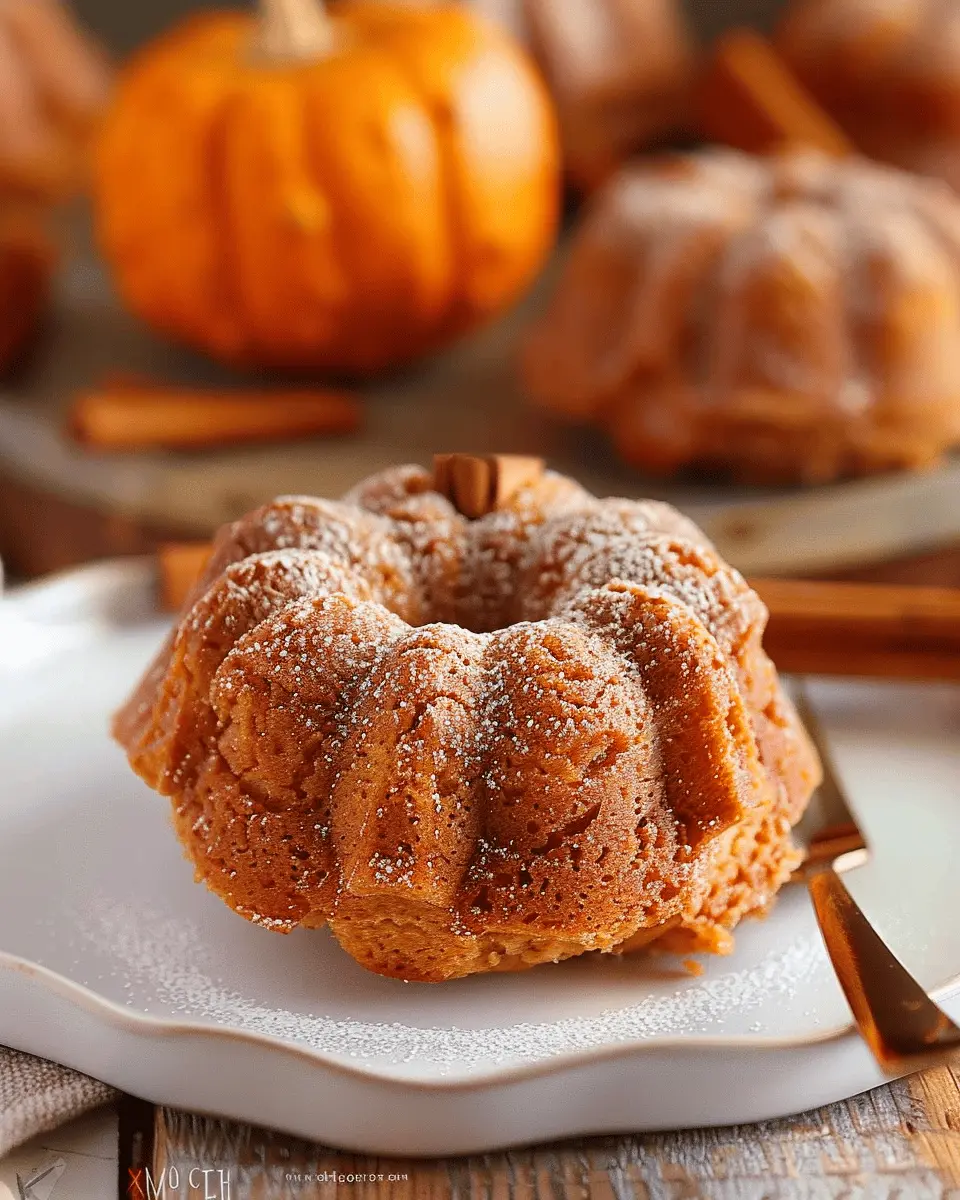Mini Pumpkin Bundt Cakes
