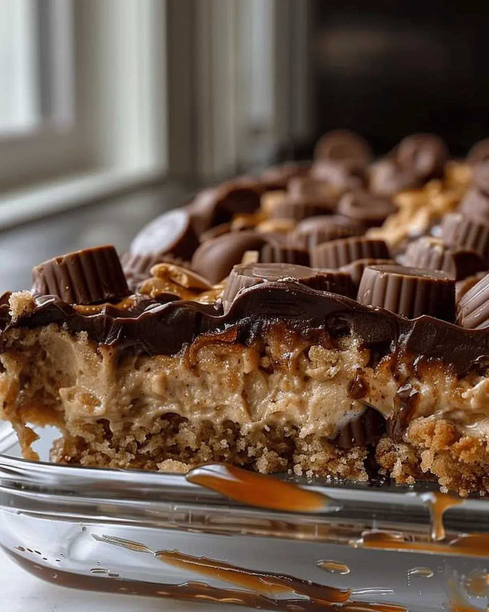 Peanut Butter Cup Dump Cake
