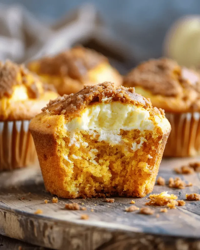 Pumpkin Cheesecake Muffins