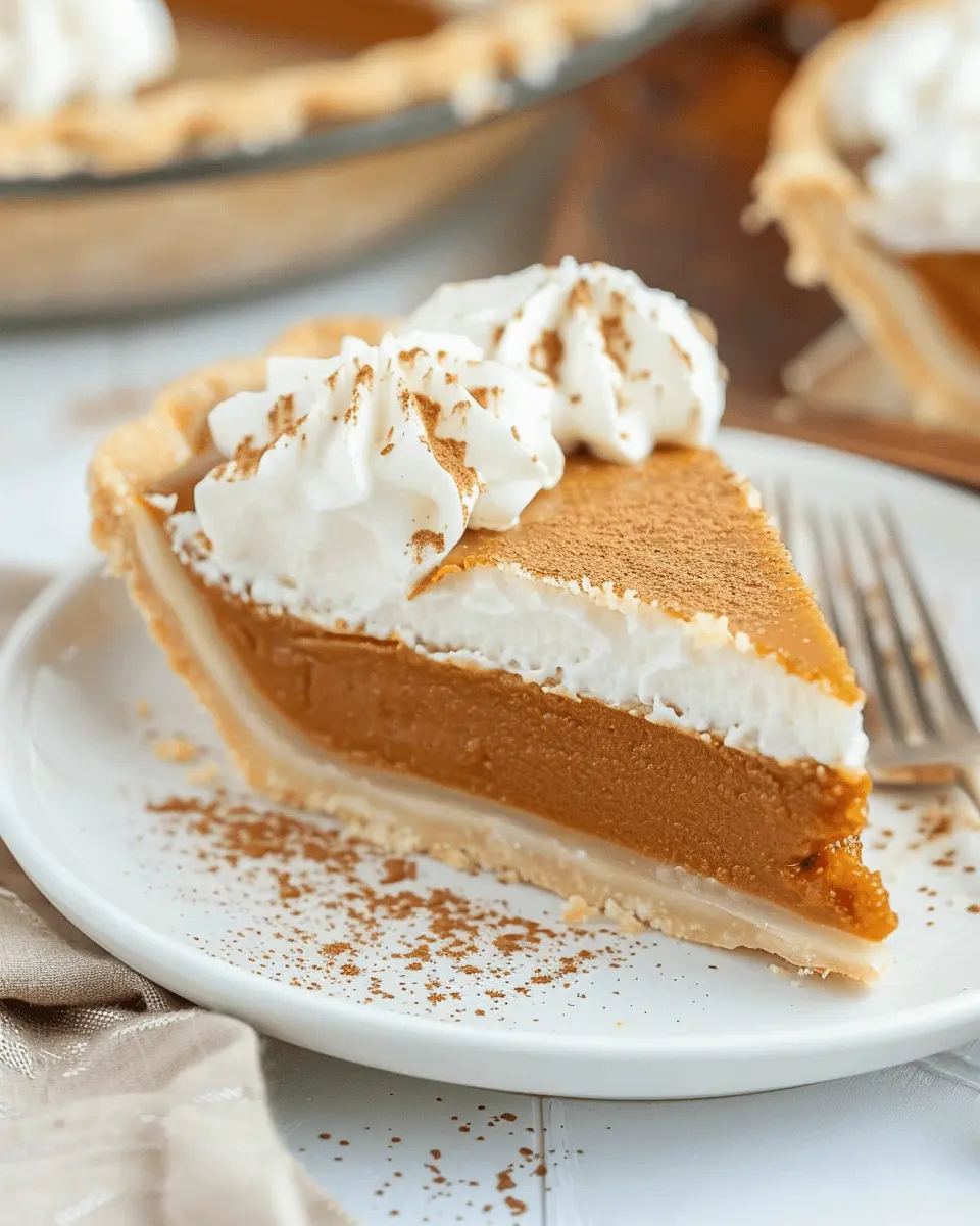 No Bake Pumpkin Pie