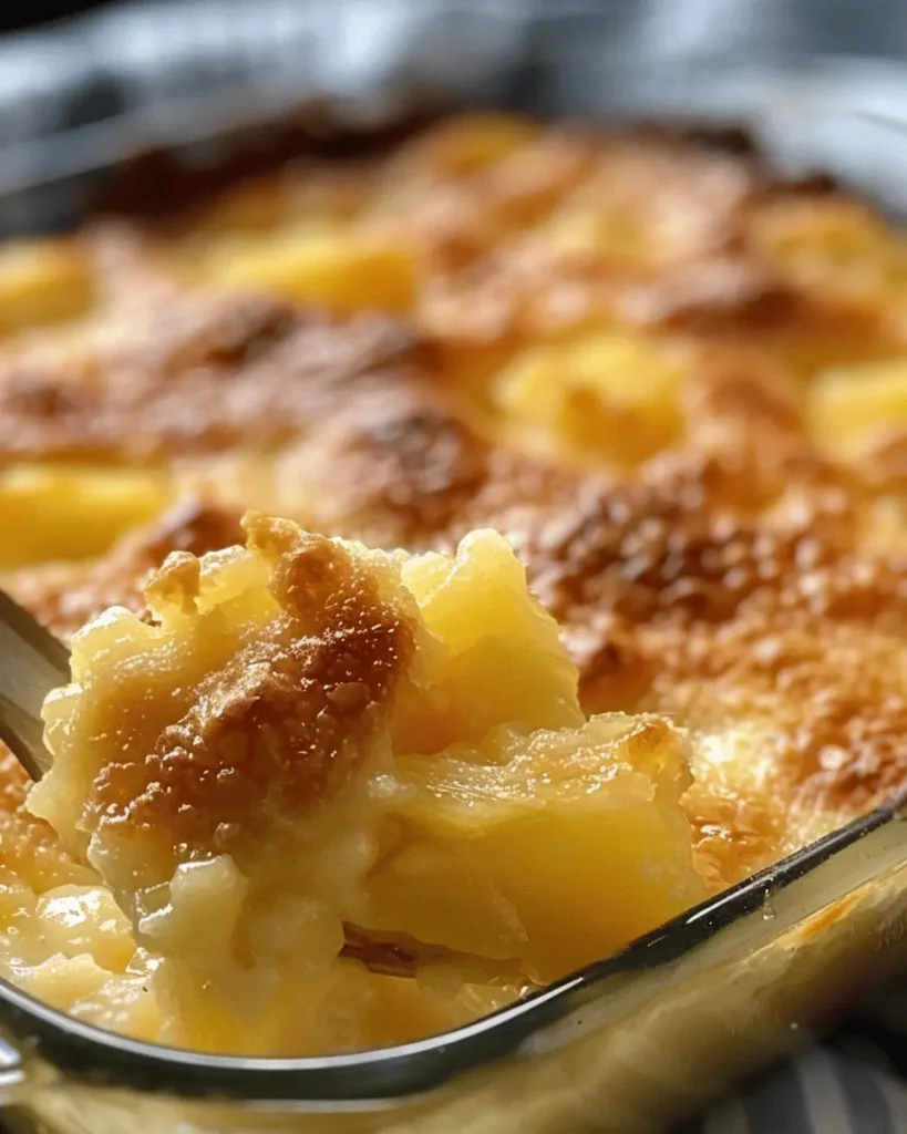 Pineapple Cream Cheese Cobbler