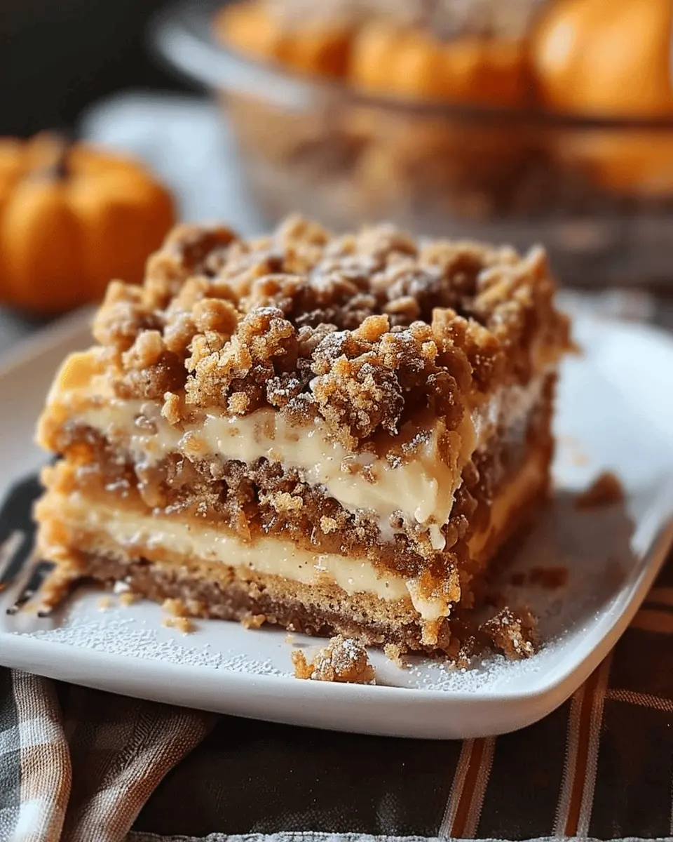 Gooey Pumpkin Crumble Cake