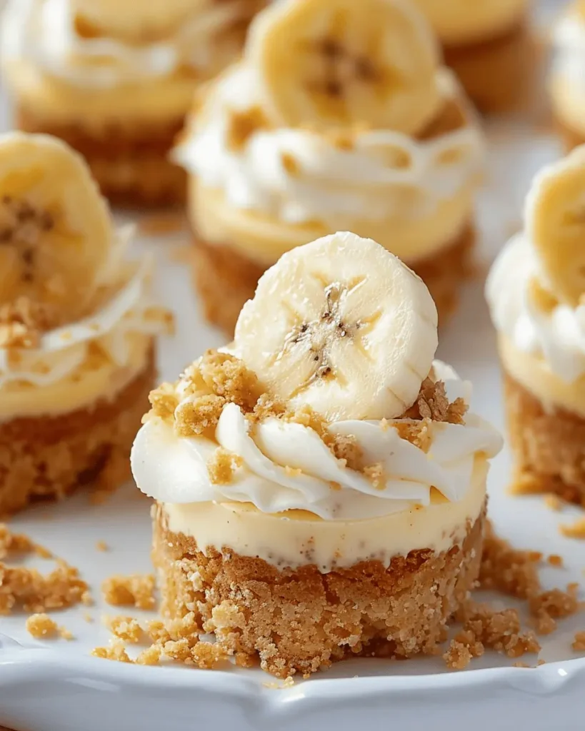 Mini Banana Pudding Cheesecakes