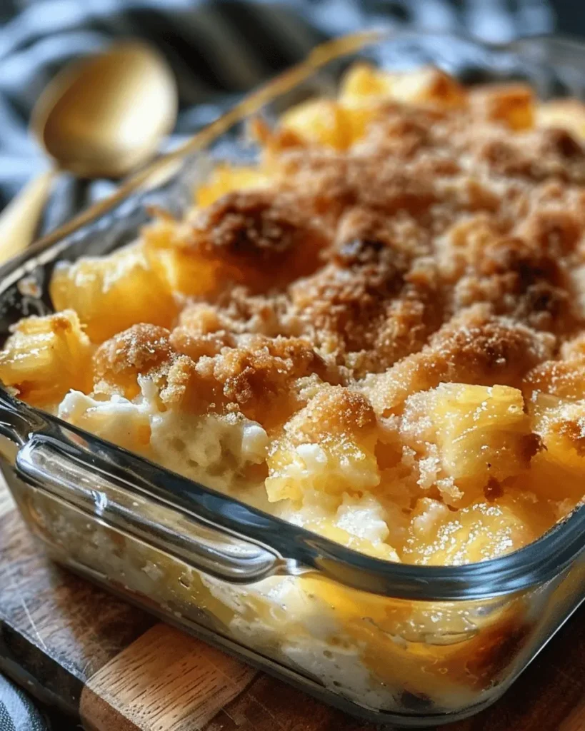 Pineapple Cream Cheese Cobbler