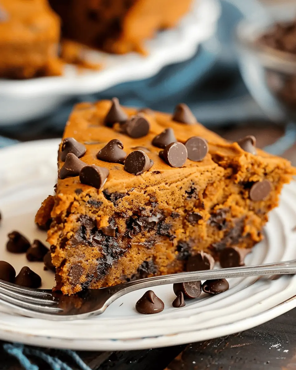 Pumpkin Cake with Chocolate Chips