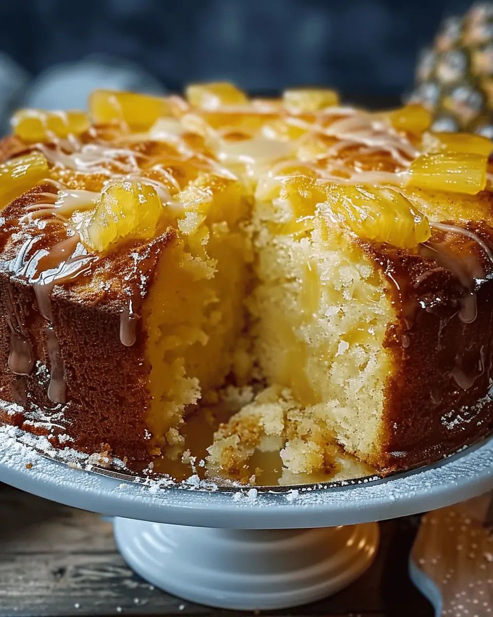 Pineapple Pound Cake