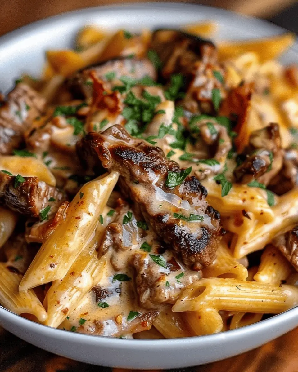 Cajun Steak Penne with Ranch Honey Cheese Sauce Recipe