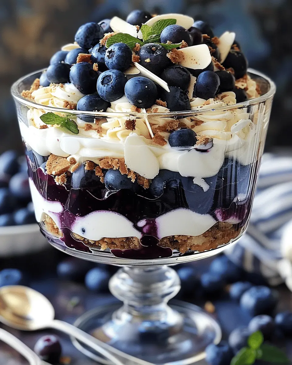 Blueberry Cheesecake Trifle
