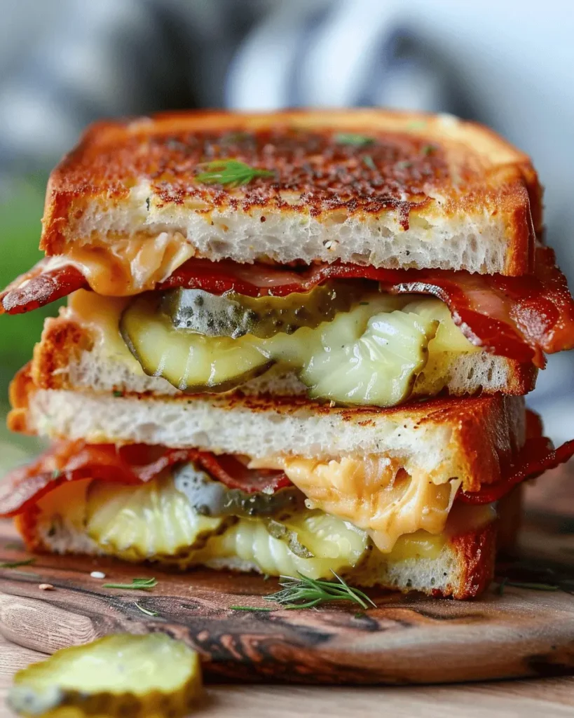 Dill Pickle Bacon Melt