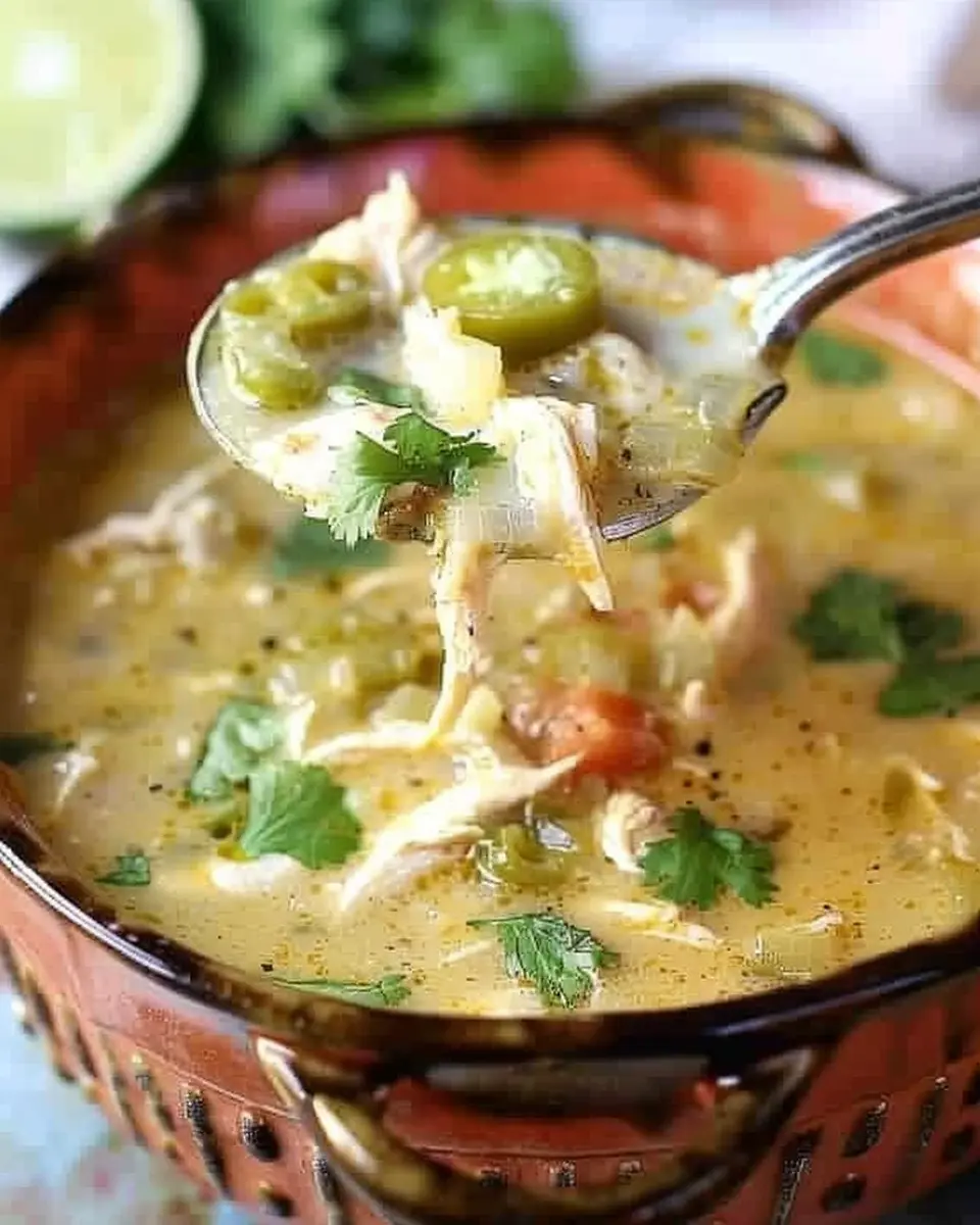 Crock Pot Green Enchilada Chicken Soup