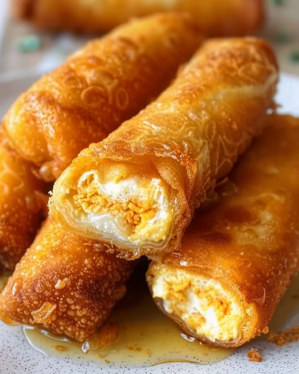 Texas Twinkies Egg Rolls with Honey