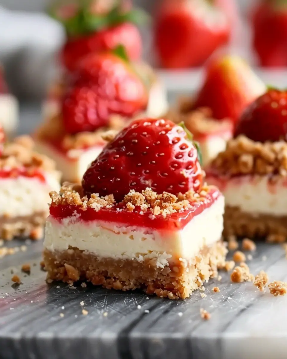 Strawberry Crunch Cheesecake Bites