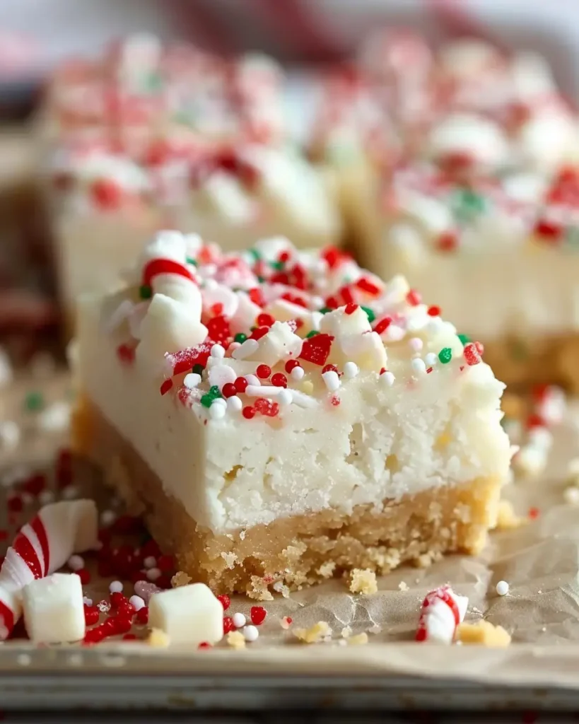 Santa’s No‑Bake Sugar Cookie Bars