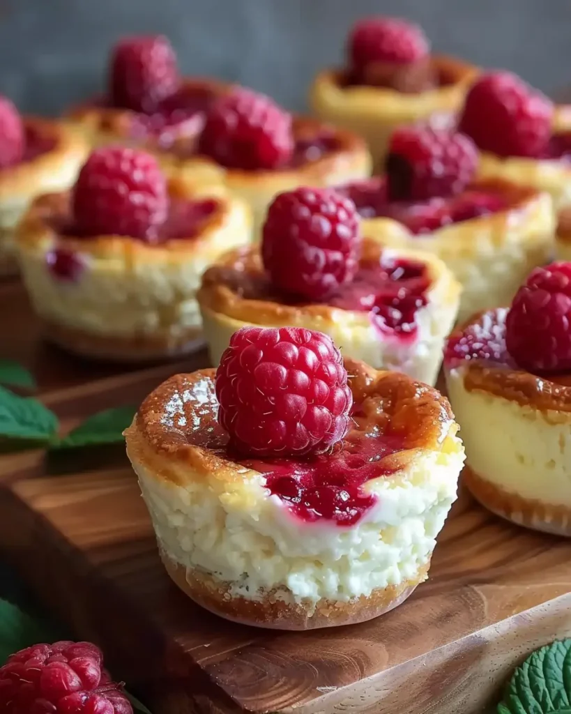 Baked Raspberry Cottage Cheese Cups