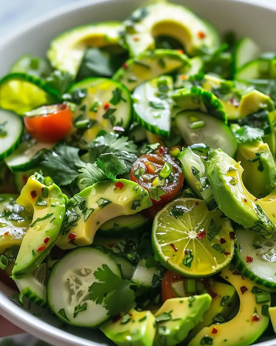 Avocado Salad with Lime & Cilantro