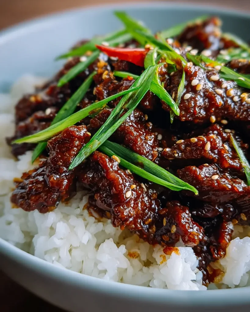 Super Easy Mongolian Beef