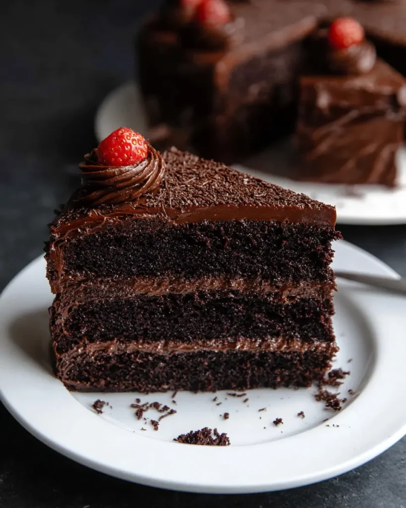 Keto Chocolate Blackout Cake