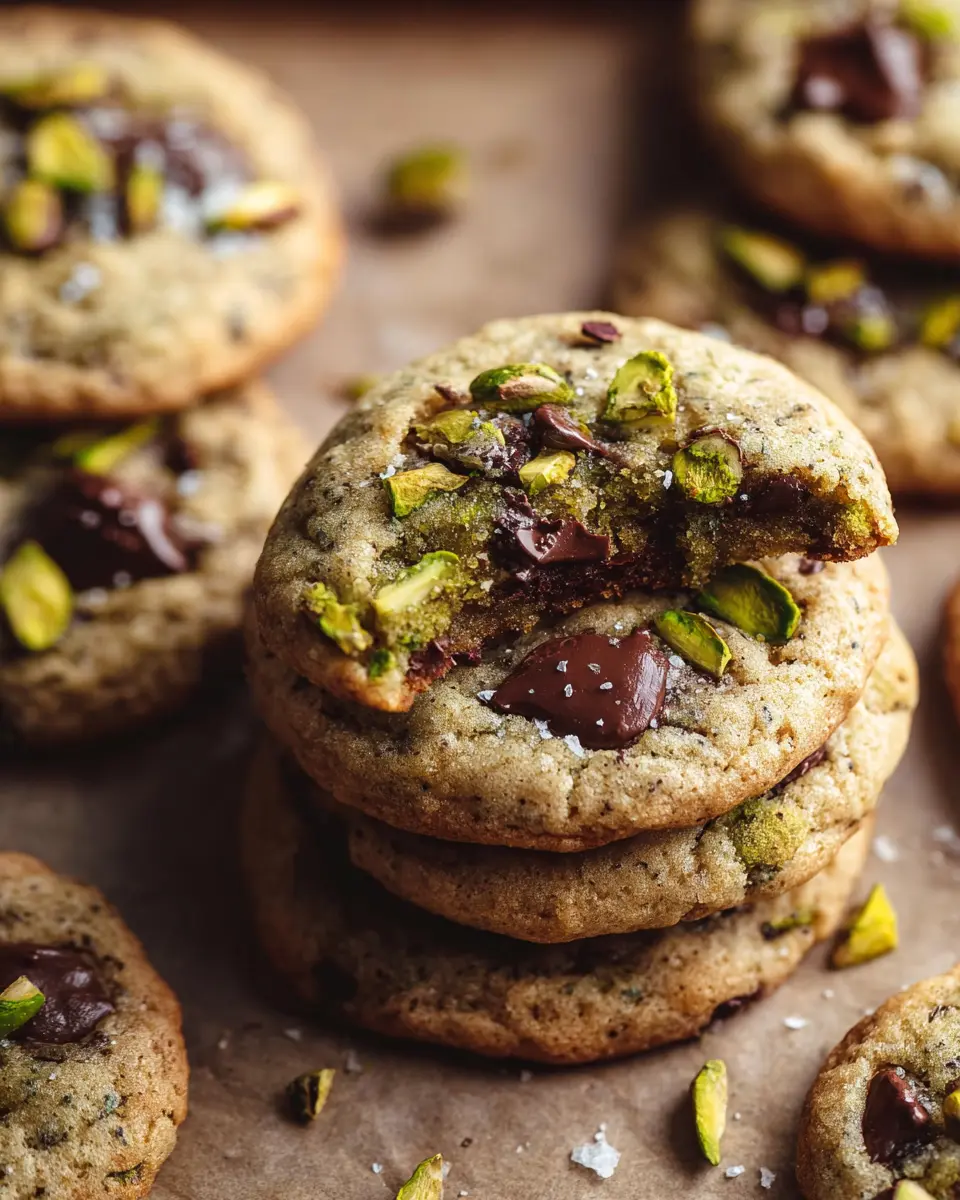 Pistachio Chocolate Chip Cookies
