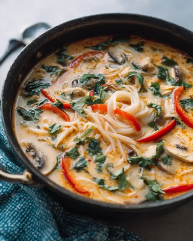 Thai Chicken Coconut Noodle Soup