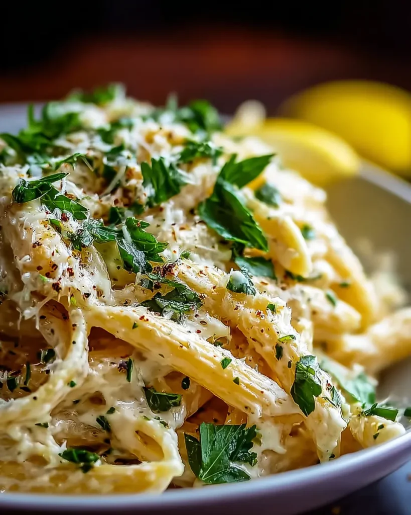 Creamy Lemon Parmesan Pasta with Fresh Herbs