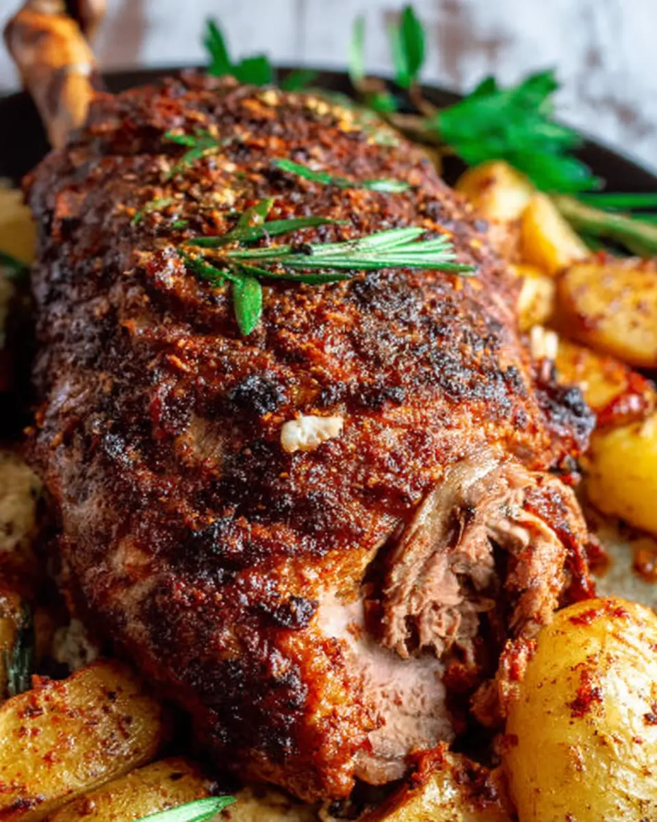 Greek Roasted Leg of Lamb
