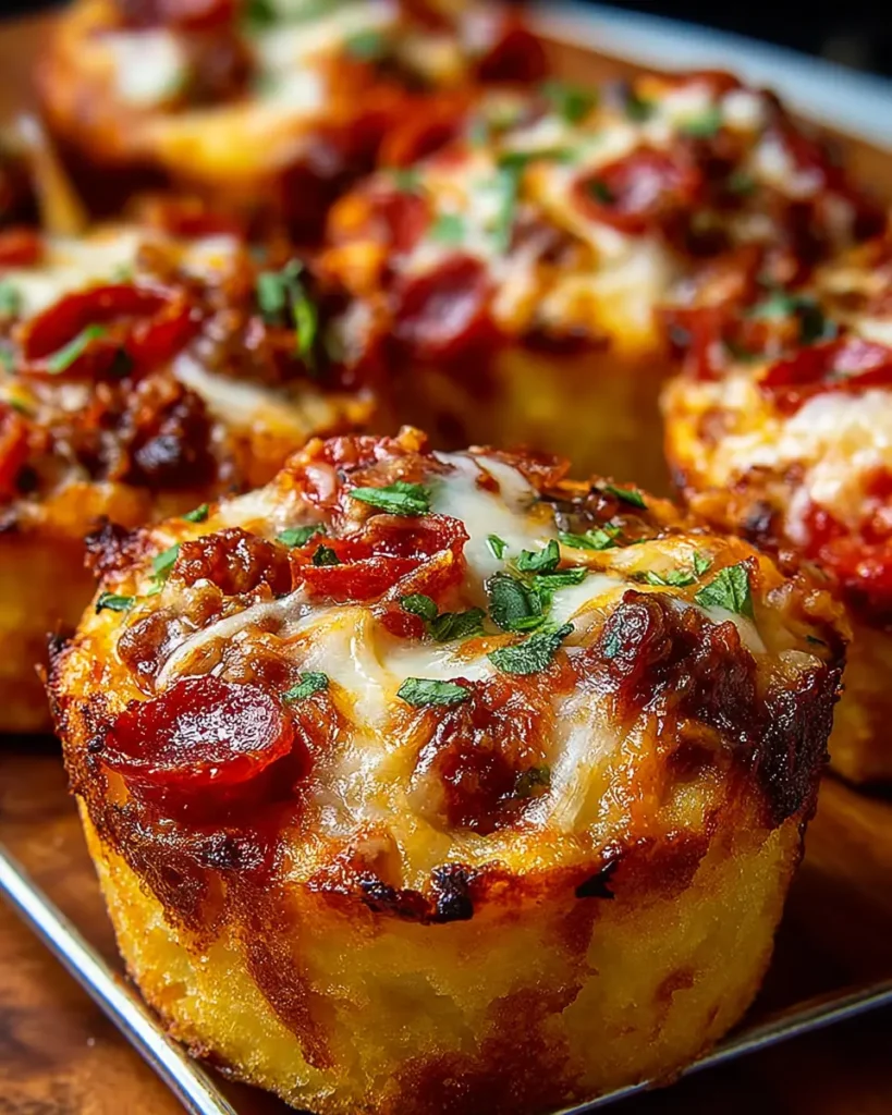 Deep Dish Pizza Cupcakes