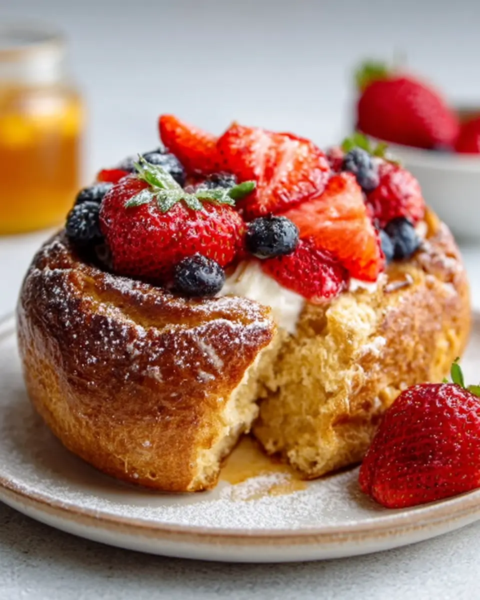 Air Fryer French Toast Bread Bowl