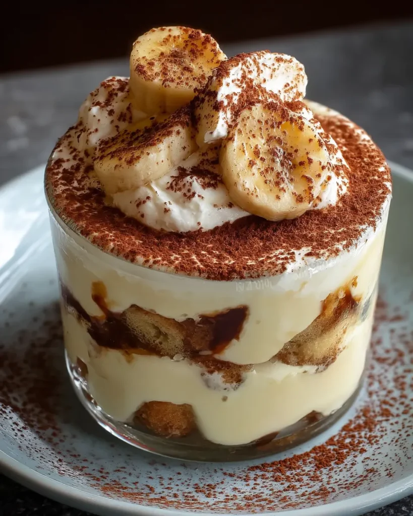 Tiramisu au pudding à la banane