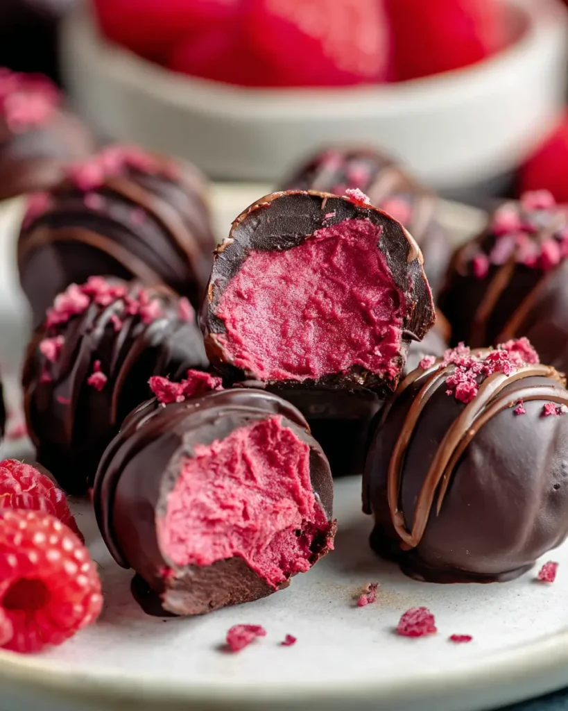 Chocolate Raspberry Truffles