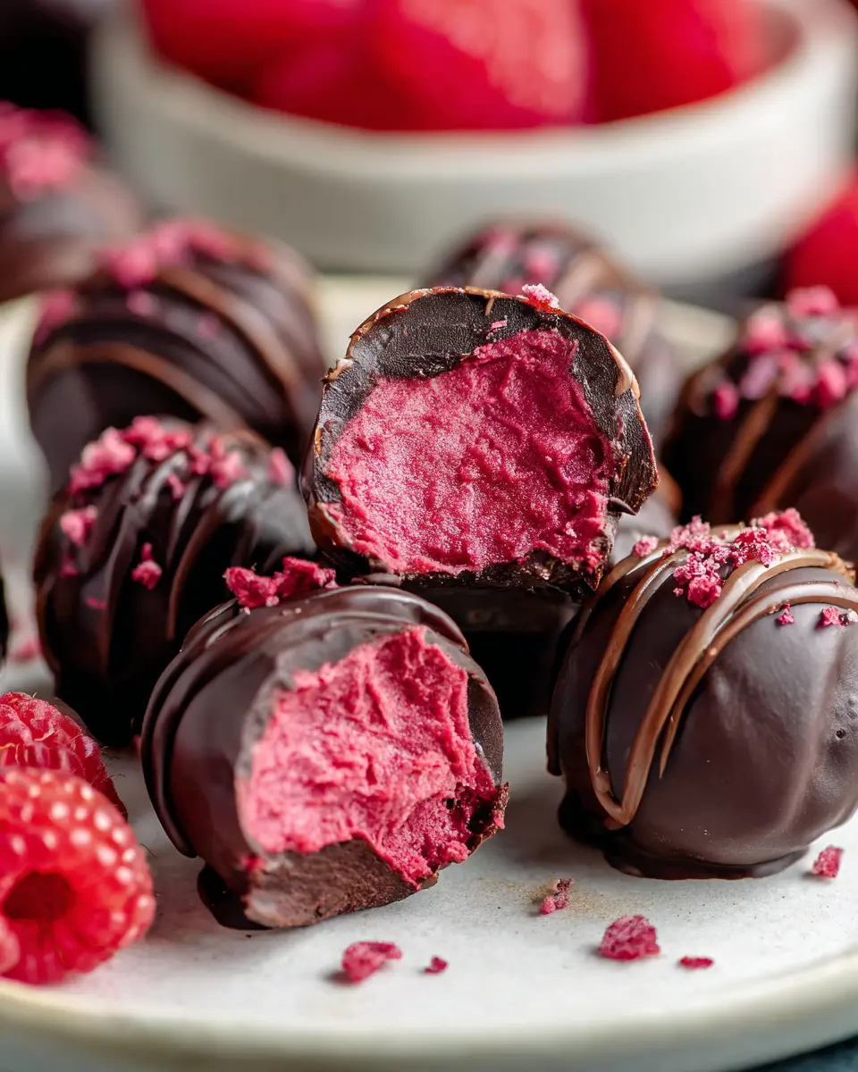 Chocolate Raspberry Truffles