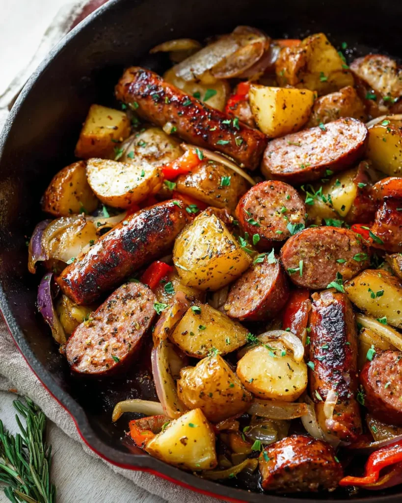 Pan-Roasted Sausage and Potatoes Skillet