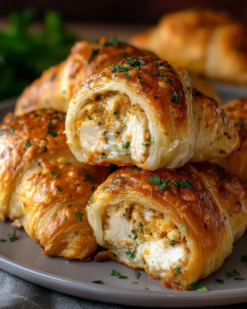 Chicken Stuffed Crescent Rolls