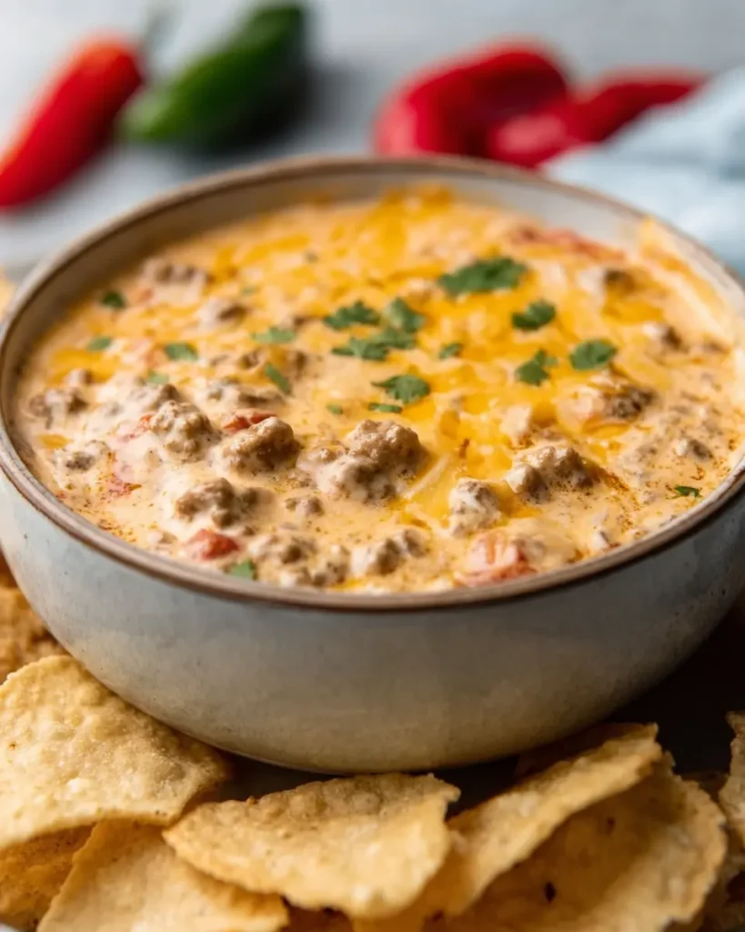 Slow Cooker 3-Ingredient Sausage Cheese Dip