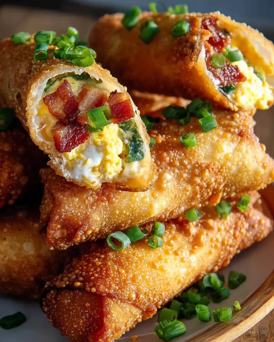 Jalapeño Popper Egg Rolls – Crispy & Cheesy