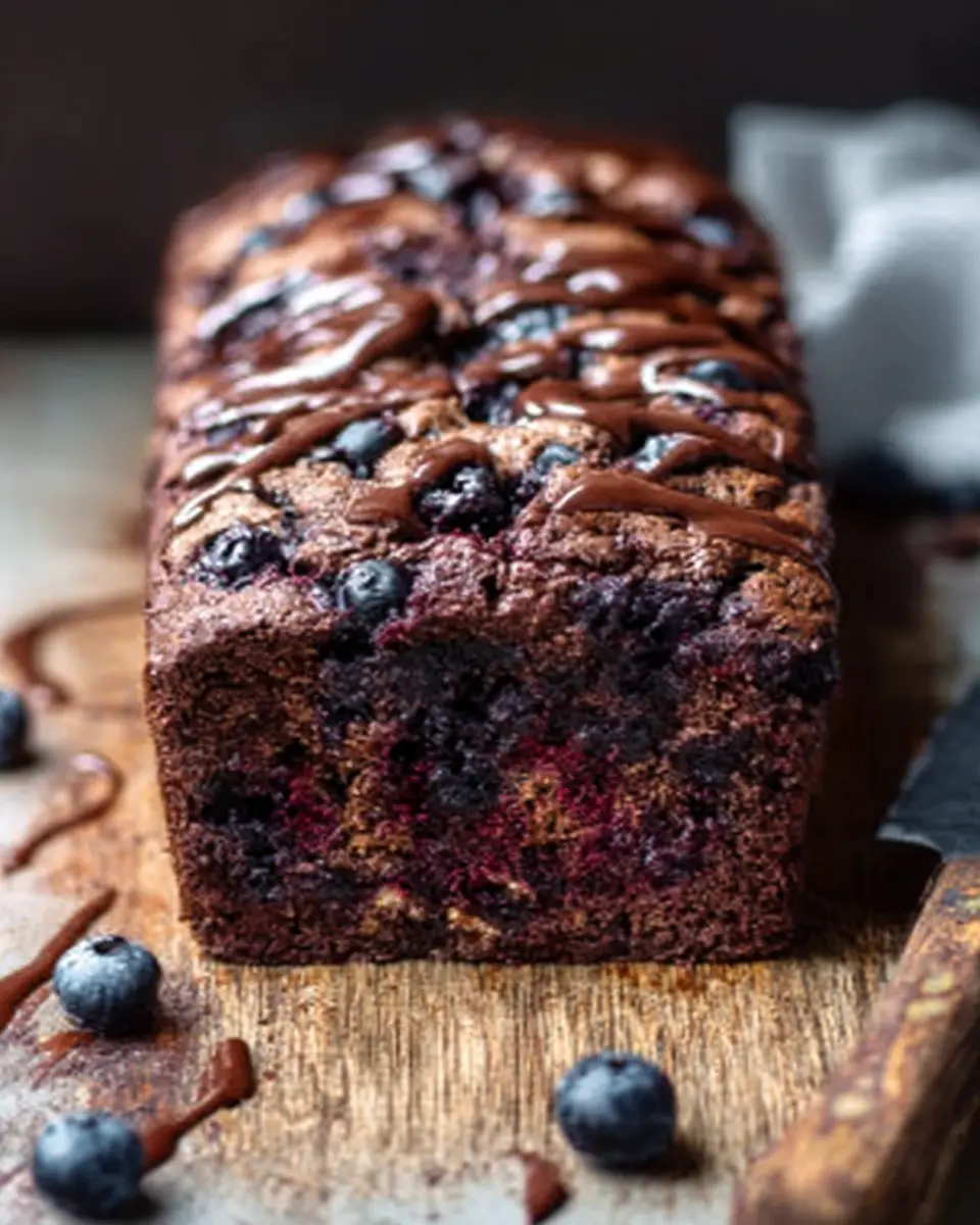 Blueberry Brownie Bread