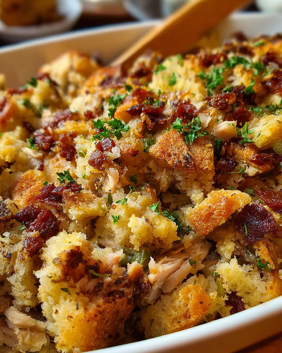 Cowboy Chicken and Stuffing Casserole