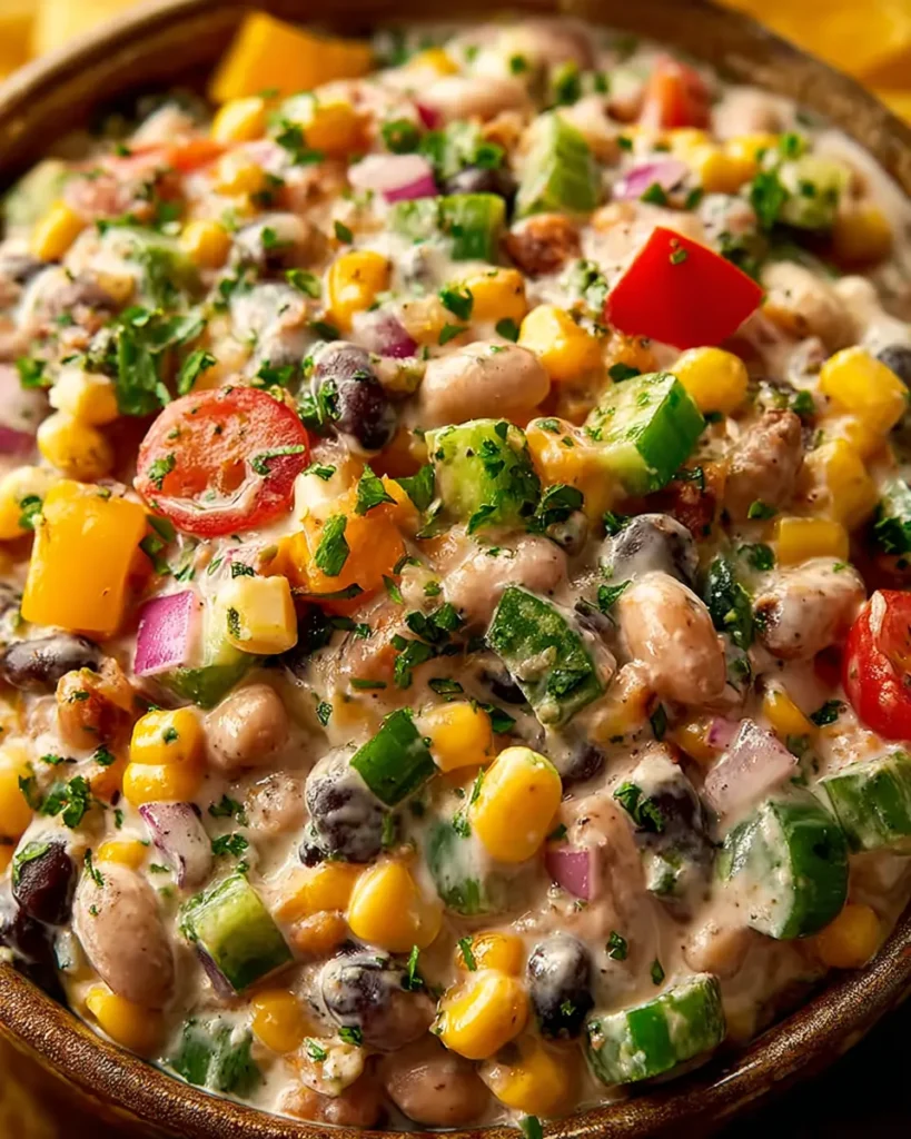 Creamy Cowboy Caviar Dip