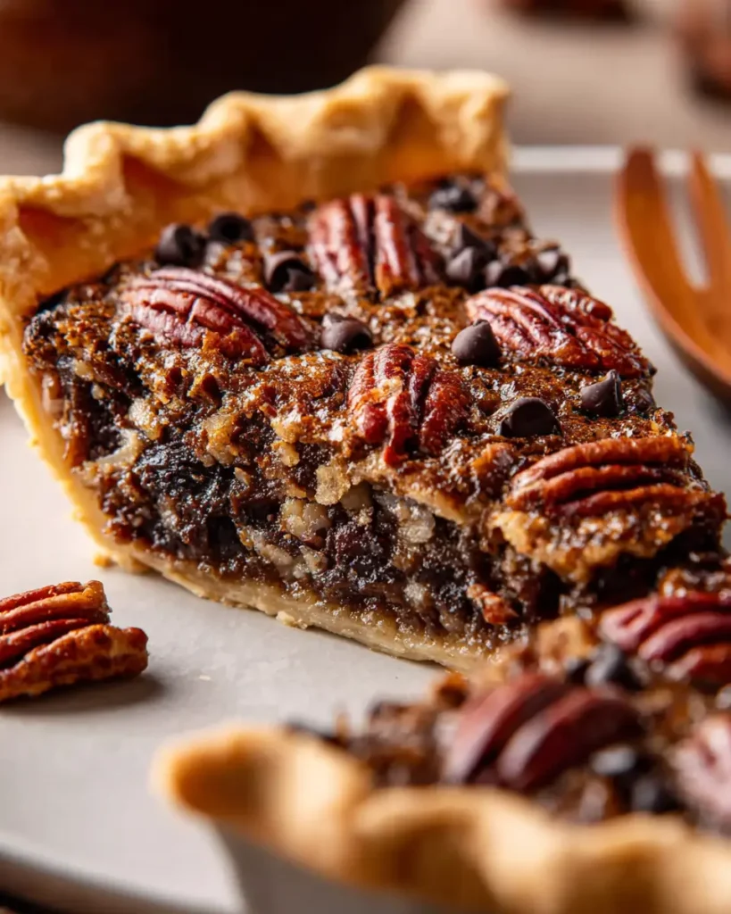 Sugar-Free Pecan Pie with Chocolate Chips
