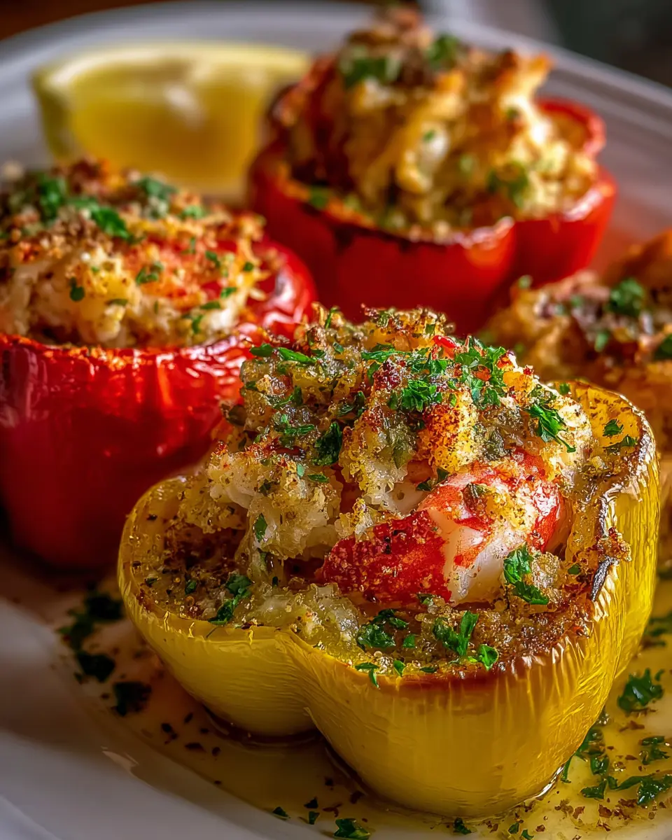 Crab and Shrimp Stuffed Peppers