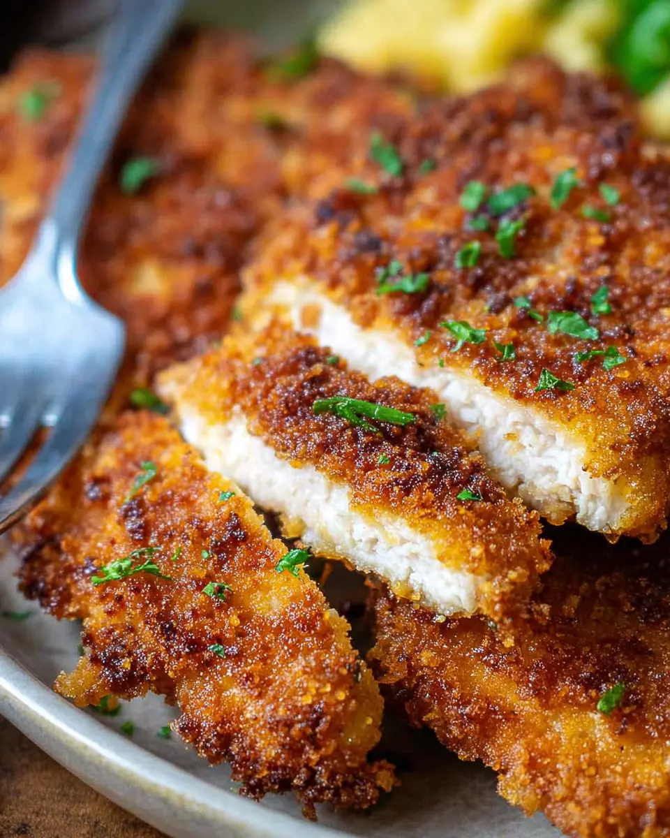 Crispy Breaded Chicken Cutlets