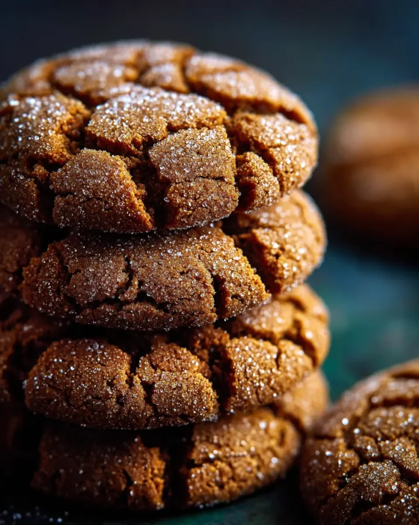 Molasses Crackle Cookies