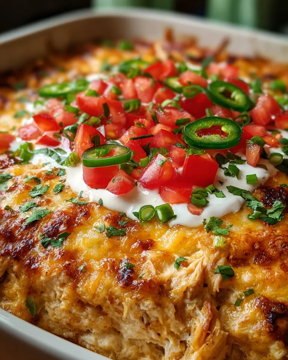 Creamy Taco Salsa Chicken Cottage Cheese Bake