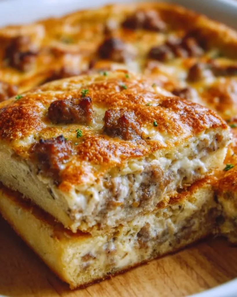 3-Ingredient Sausage & Cream Cheese Casserole