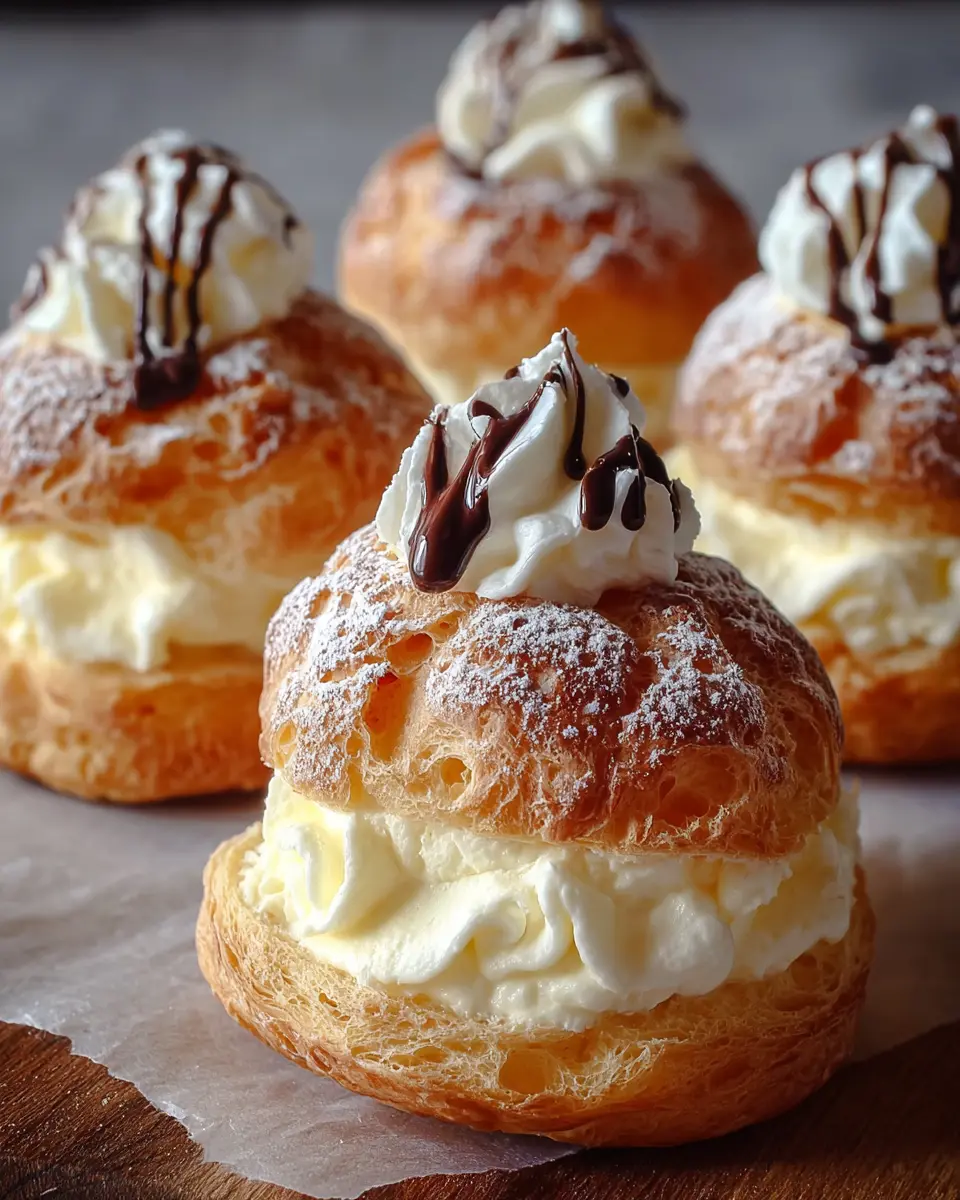 Choux Pastry Cheesecake Puffs